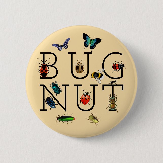 Macaron Rond 5 Cm Nut de bugs (Devant)