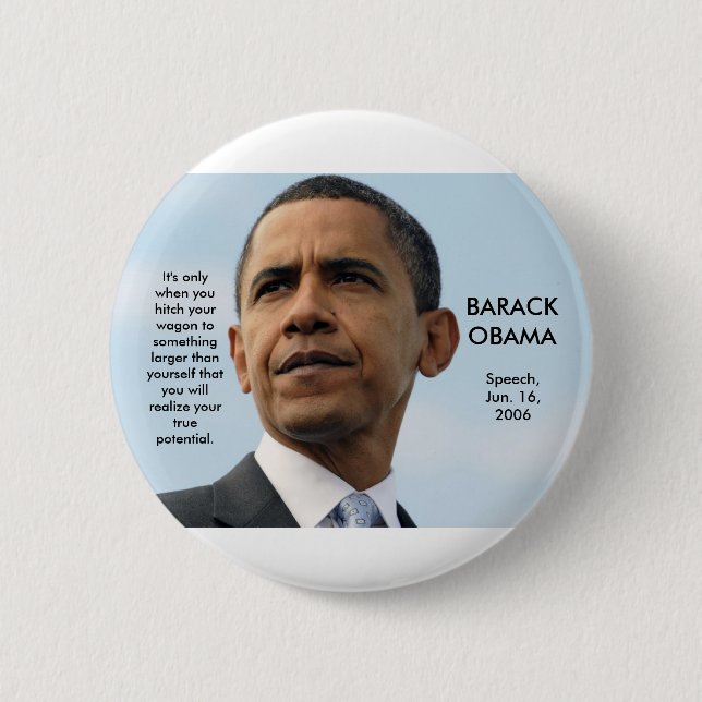 Macaron Rond 5 Cm obama22_16604051, il est seulement quand vous (Devant)