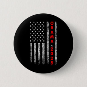 Macaron Rond 5 Cm Obama 2028 Voter Chemise Obama Pour Le Président 2