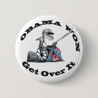 Macaron Rond 5 Cm Obama a gagné obtiennent au-dessus de lui