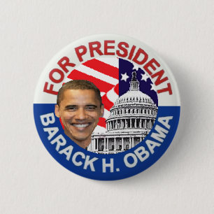 Macaron Rond 5 Cm Obama Biden