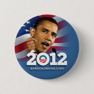 Macaron Rond 5 Cm Obama Biden 2012
