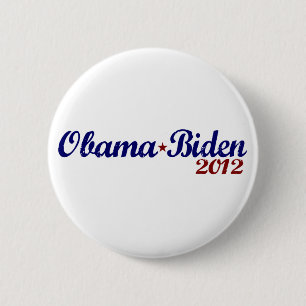 Macaron Rond 5 Cm Obama Biden 2012