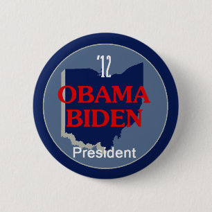 Macaron Rond 5 Cm Obama Biden OHIO