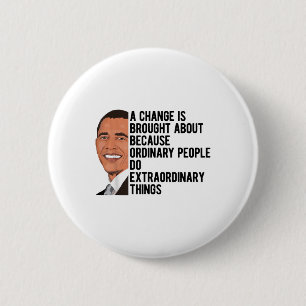 Macaron Rond 5 Cm Obama cite Barack Obama Politique