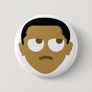 Macaron Rond 5 Cm Obama Emoji POTUS