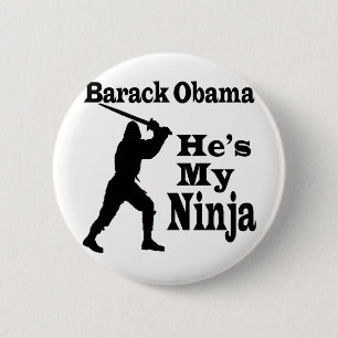 Macaron Rond 5 Cm Obama mon Ninja