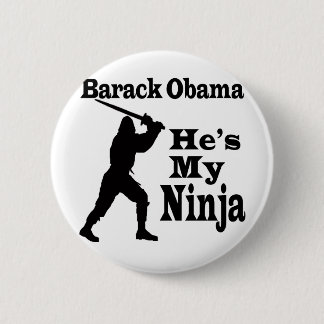 Macaron Rond 5 Cm Obama mon Ninja