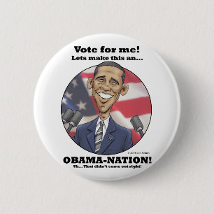 Macaron Rond 5 Cm Obama-Nation