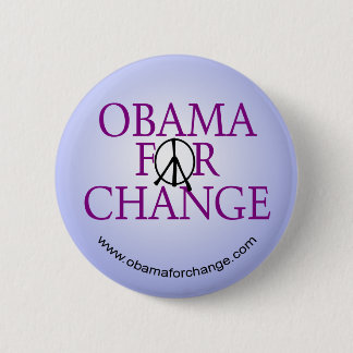 Macaron Rond 5 Cm Obama pour le bouton de campagne de changement