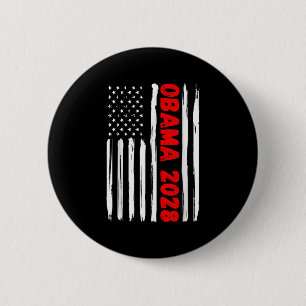 Macaron Rond 5 Cm Obama pour le président 2028 Obama 48ème président