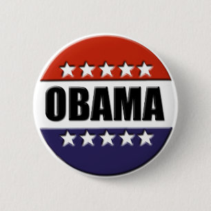 Macaron Rond 5 Cm Obama pour le Président Button