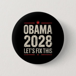 Macaron Rond 5 Cm Obama Président Vintage 2028 Obama _13