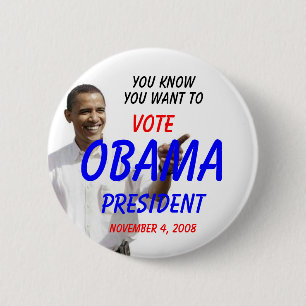 MACARON ROND 5 CM OBAMA QUE VOUS CONNAISSEZ QUE VOUS VOULEZ À