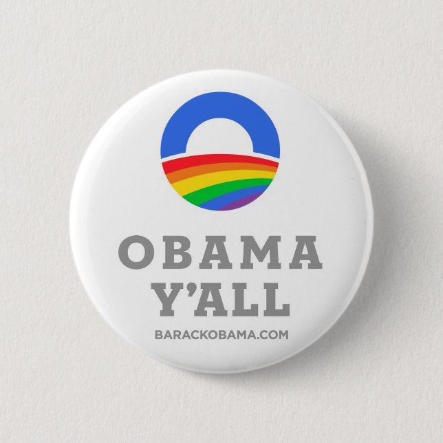 Macaron Rond 5 Cm Obama que vous vous boutonnez (Devant)