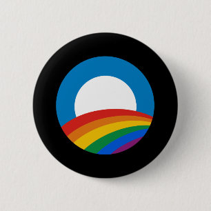 Macaron Rond 5 Cm Obama Rainbow