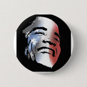 Macaron Rond 5 Cm Obama StStripe 3black