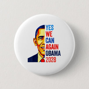 Macaron Rond 5 Cm Obama Vintage rétro patriotique 2028