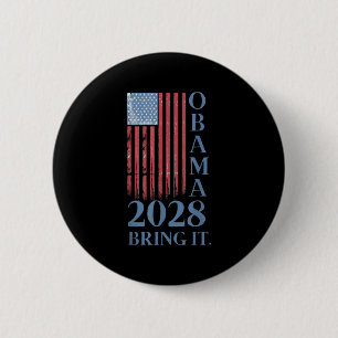Macaron Rond 5 Cm Obama Vintage rétro patriotique 2028