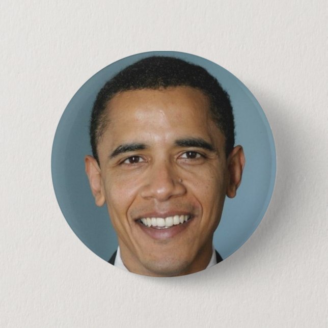 Macaron Rond 5 Cm ObamaBarack (Devant)