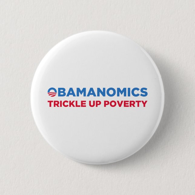 Macaron Rond 5 Cm Obamanomics (Devant)