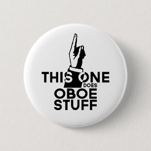 Macaron Rond 5 Cm Oboe Stuff - Funny Oboe Music