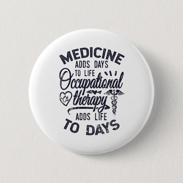 Macaron Rond 5 Cm Occupational Therapeuy Adds Life To Days (Devant)