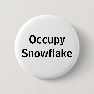Macaron Rond 5 Cm Occupy Snowflake