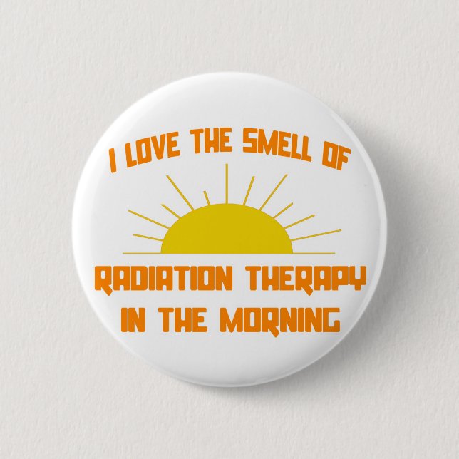 Macaron Rond 5 Cm Odeur de radiothérapie le matin (Devant)