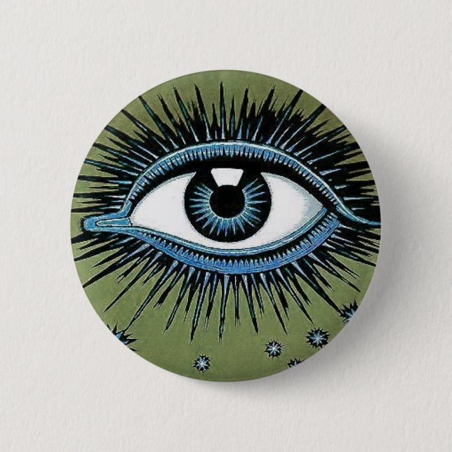MACARON ROND 5 CM OEIL COSMIQUE (Devant)