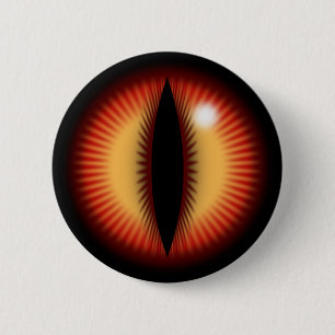 Macaron Rond 5 Cm Œil rouge d'un dragon