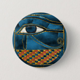 Macaron Rond 5 Cm Oeil sacré de Wedjat de Horus