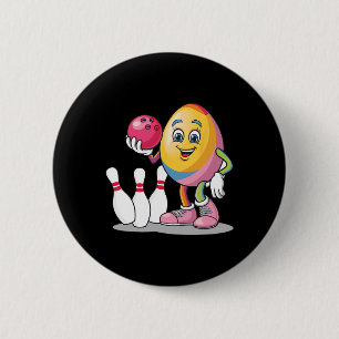 Macaron Rond 5 Cm Oeuf de Pâques Costume coloré Joueur de bowling Éq