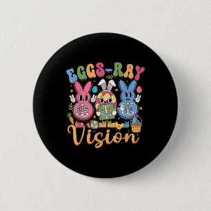 Macaron Rond 5 Cm Oeufs Ray Vision Joyeux Pâques Jour Xray Technicie