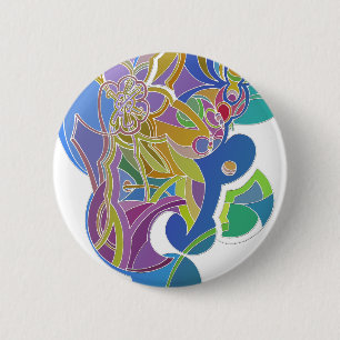 Macaron Rond 5 Cm Œuvre d'art fantaisiste