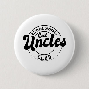 Macaron Rond 5 Cm Official Member Cool Uncles Club Fathers Day