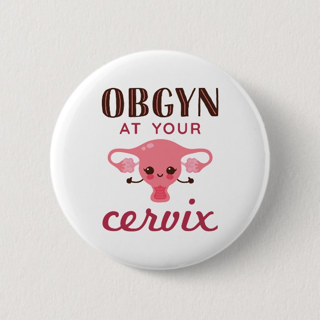 Macaron Rond 5 Cm OGBYN À Votre Cervix (Devant)