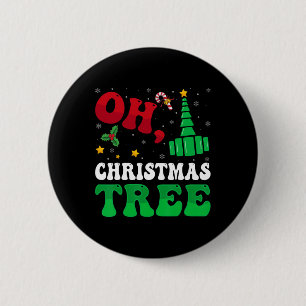 Macaron Rond 5 Cm Oh Arbre de Noël Lumières Rt Respiratoire Thèse