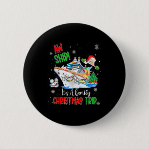 Macaron Rond 5 Cm Oh Bateau C'est Un Voyage De Croisière De Noël 202