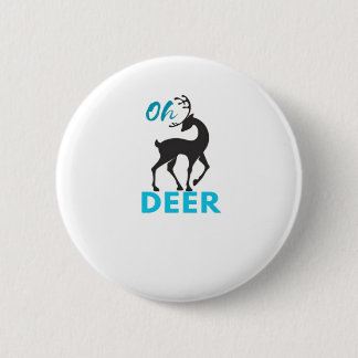 Macaron Rond 5 Cm Oh Deer Minimal Design