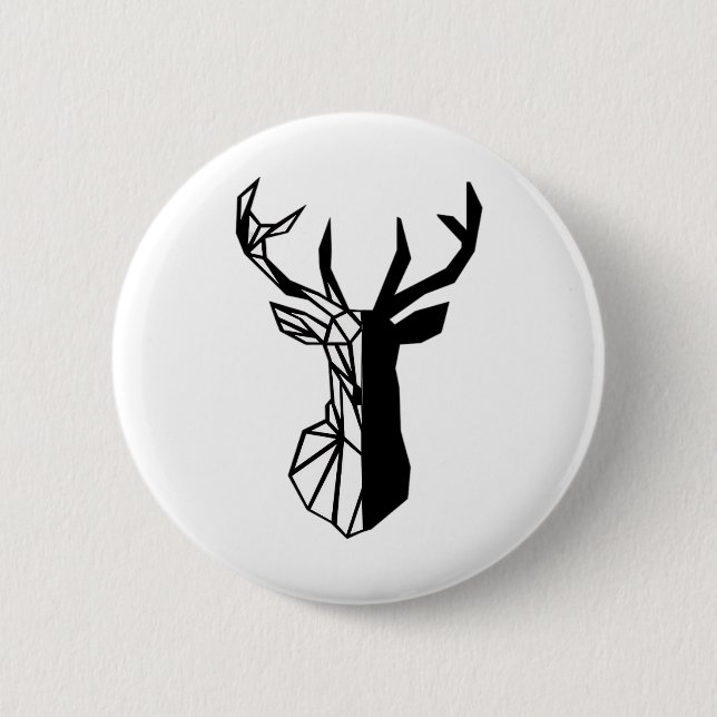 Macaron Rond 5 Cm Oh Deer Soft Minimal Vibe  (Devant)