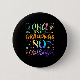 Macaron Rond 5 Cm Oh mon dieu, c'est les 80 ans de mon grand-père, d