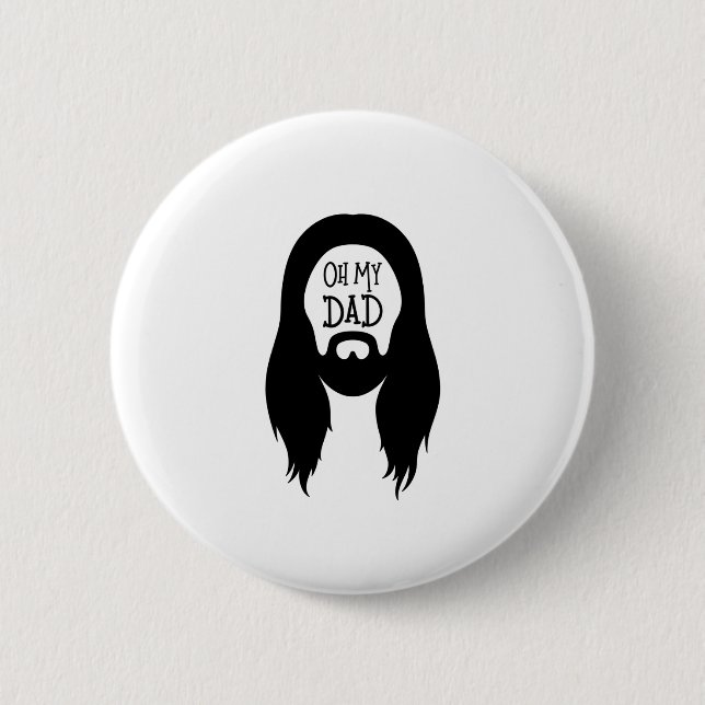 Macaron Rond 5 Cm Oh mon papa (Devant)