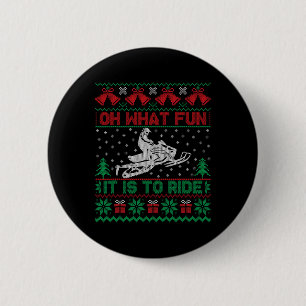 Macaron Rond 5 Cm Oh Quelle Joie De Faire Du Motoneige T-shirt De No