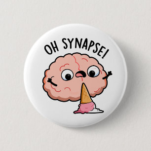 Macaron Rond 5 Cm Oh Synapse Funny Cerveau Pun