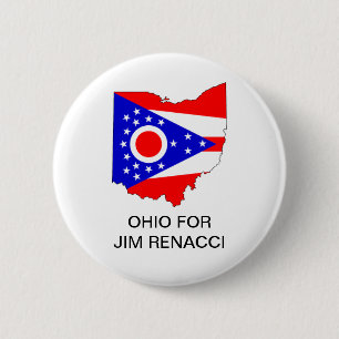 Macaron Rond 5 Cm OHIO pour Jim Renacci GOVERNOR Button