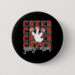Macaron Rond 5 Cm Oie de cheer maman coquette arc rouge drôle sport
