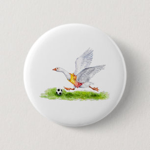 Macaron Rond 5 Cm Oie de football