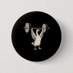 Macaron Rond 5 Cm Oie Drôle Muscle Maman Gym Pompe Couvre Poids Fitn