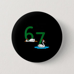 Macaron Rond 5 Cm Oies pondent des cygnes nagent 67 six oies sept